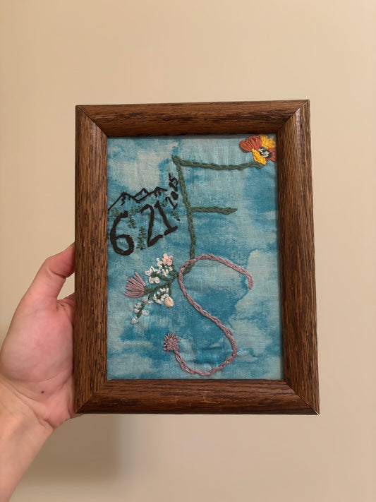 Custom Framed Embroidery Gift - Perfect Wedding Present!