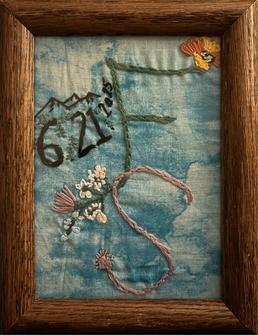 Custom Framed Embroidery Gift - Perfect Wedding Present!