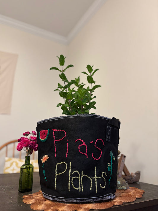 Custom Embroidered Plant Cloth Pot