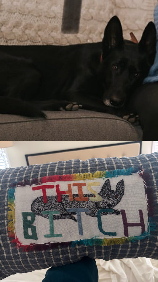 Custom Needlepoint / Embroidery Pillow